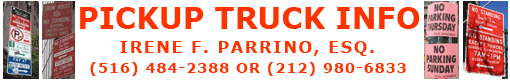 Pickup truck banner